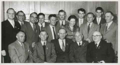 Ehrenabend im Vereinslokal "Zeppelin" 12. Mai 1956