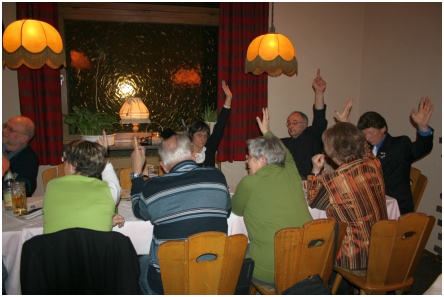 Eine Abstimmung erfolgte per Handzeichen