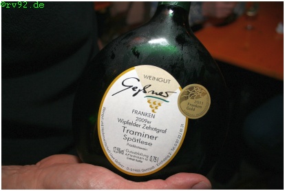 Traminer Spätlese Geßner Garstadt