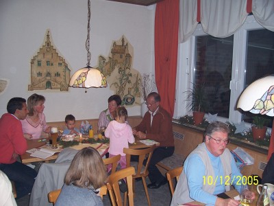 Weihnachtsfeier RV92 Schweinfurt 2005