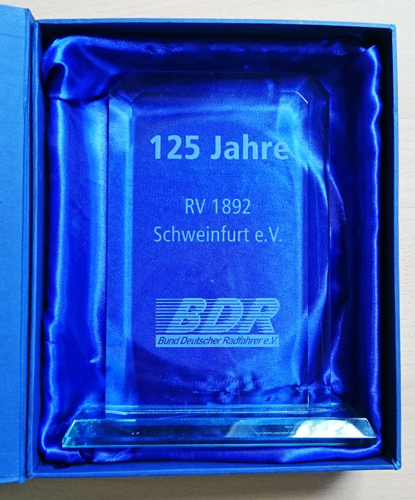 125 Jahre | 1. Radfahrer-Vereinigung 1892 Schweinfurt e.V.