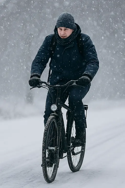 Fahrradfahren im Winter